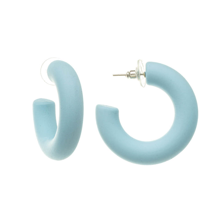 Pastel plastic earrings 3,8cm