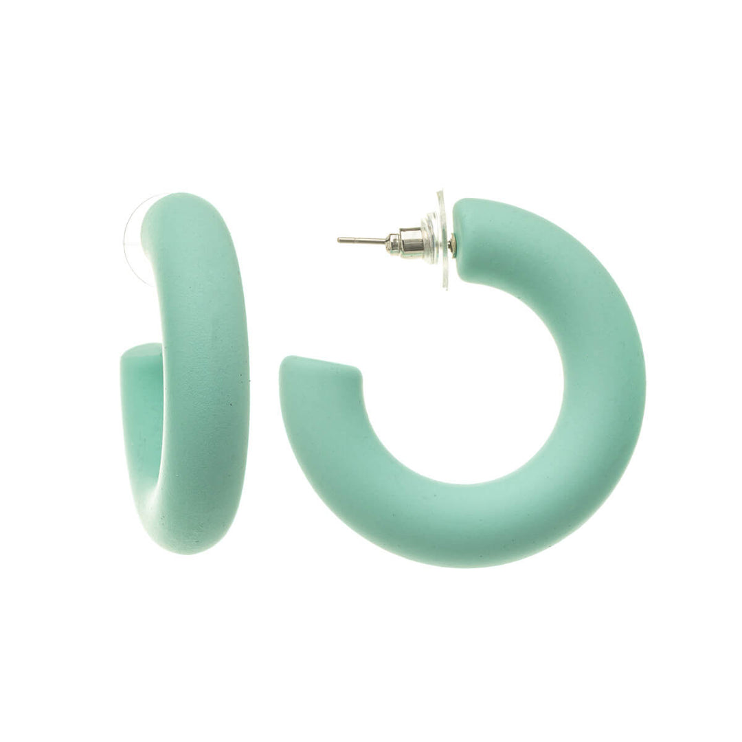 Pastel plastic earrings 3,8cm