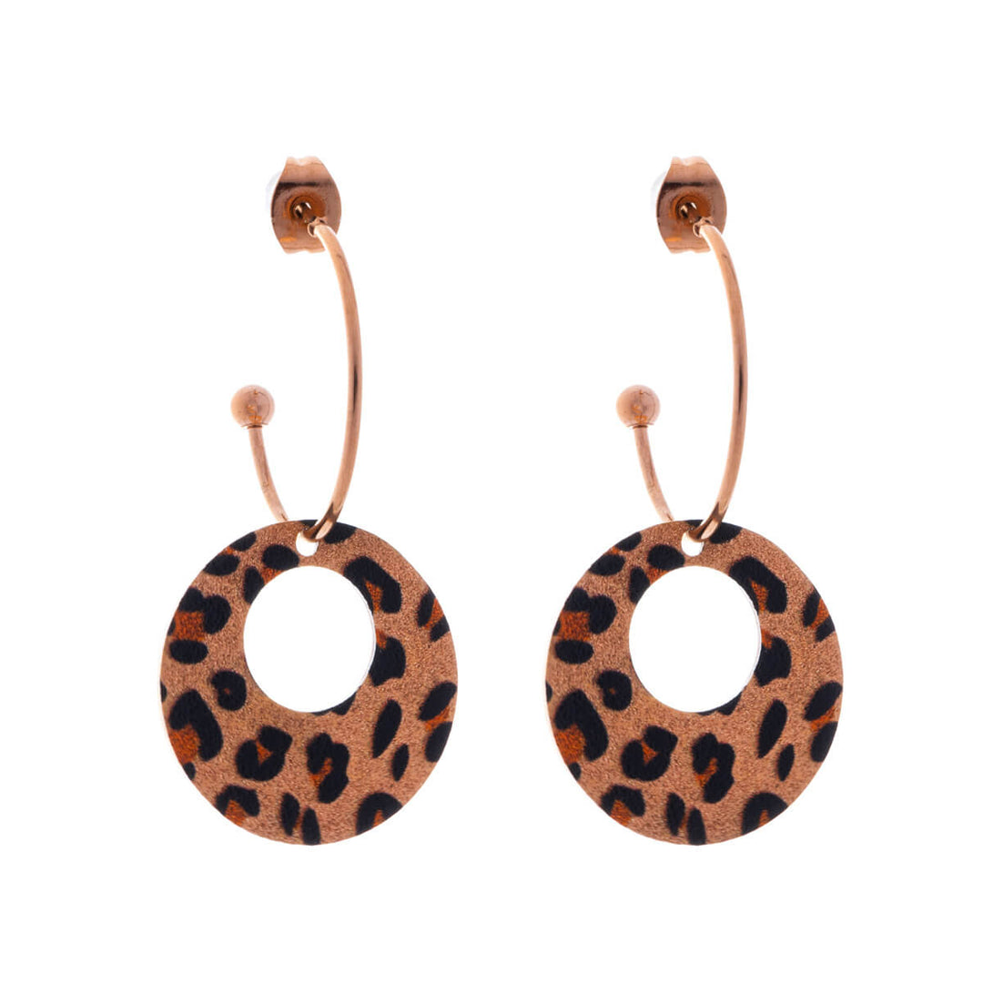 Animal Pendant Earrings Earrings (18k Steel 316L)