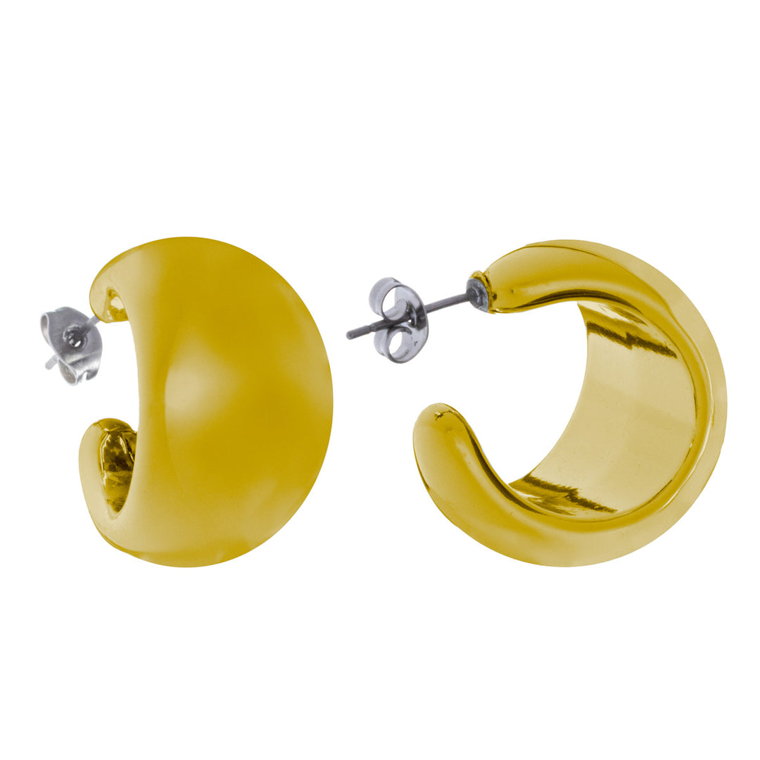 Mirroring plastic earrings (Steel 316L)