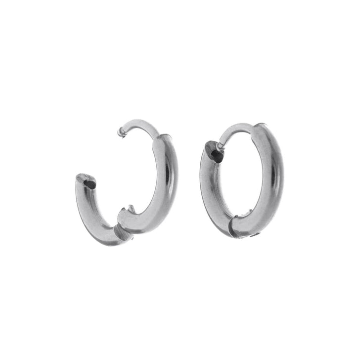 Small earrings steel earrings 6mm (Steel 316L)