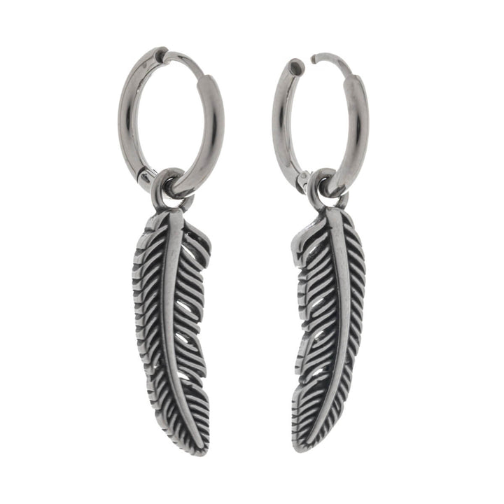 Men's ear rings with clasp – surgical steel