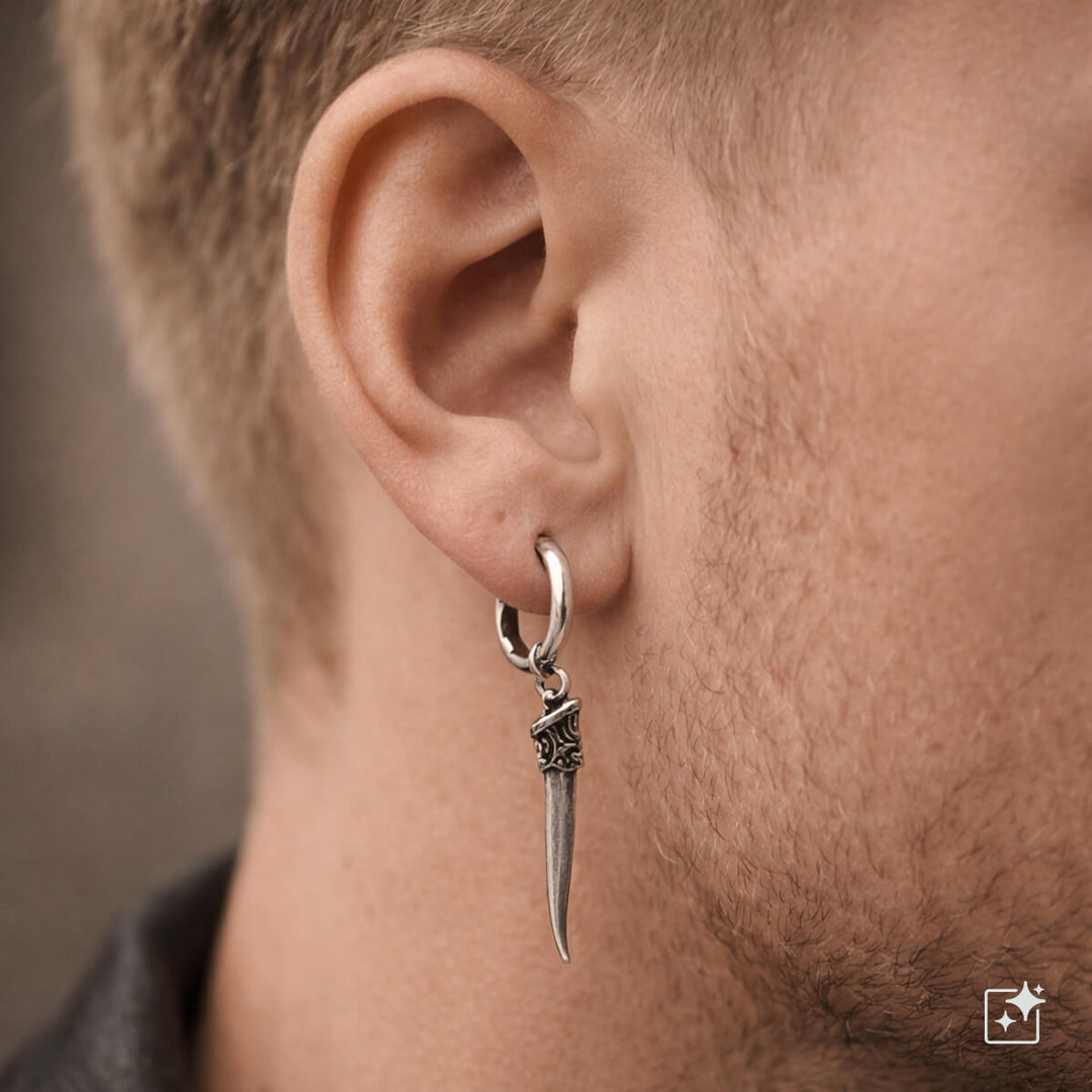 Sword pendant earring – surgical steel (316L)