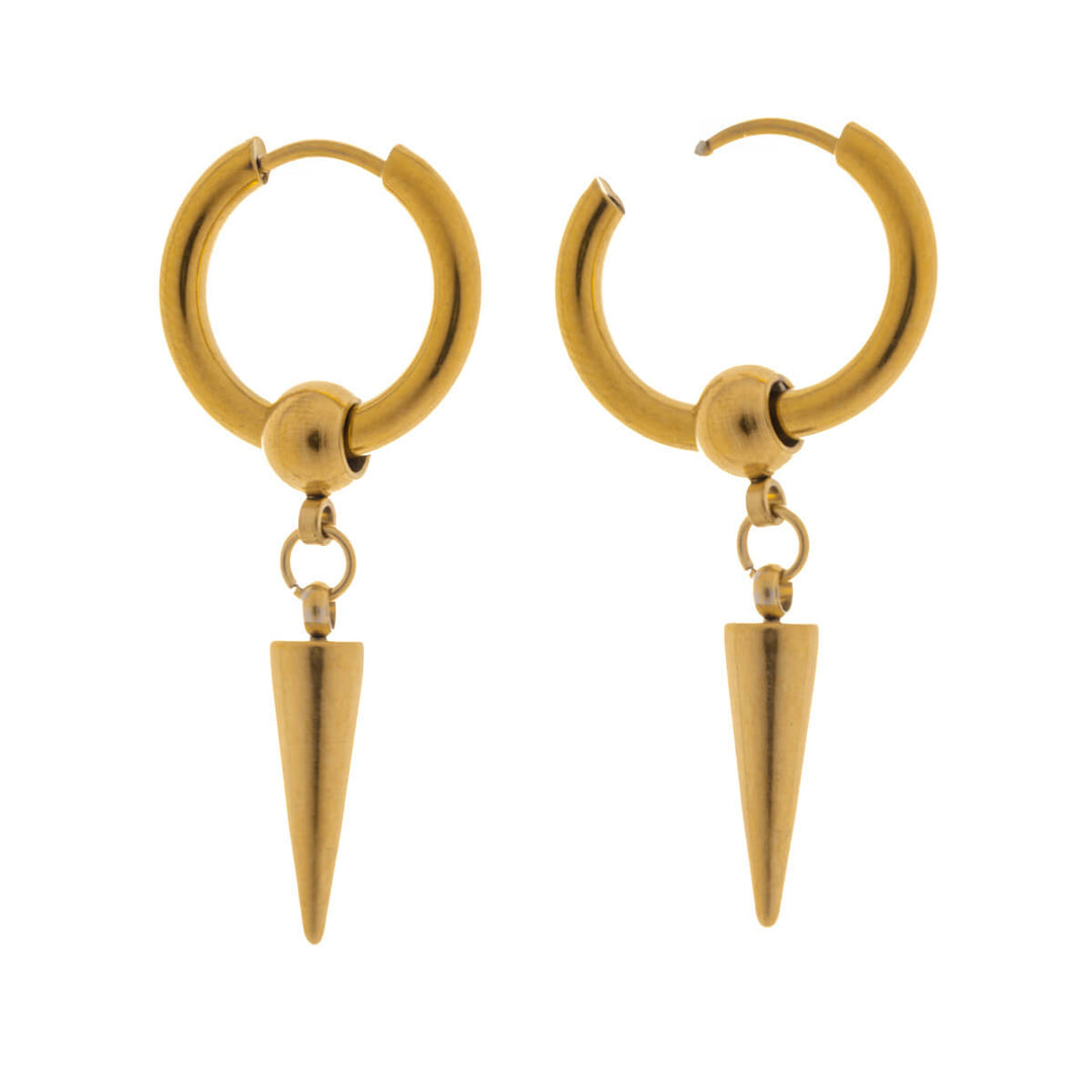 Spiked ear rings – surgical steel (316L)
