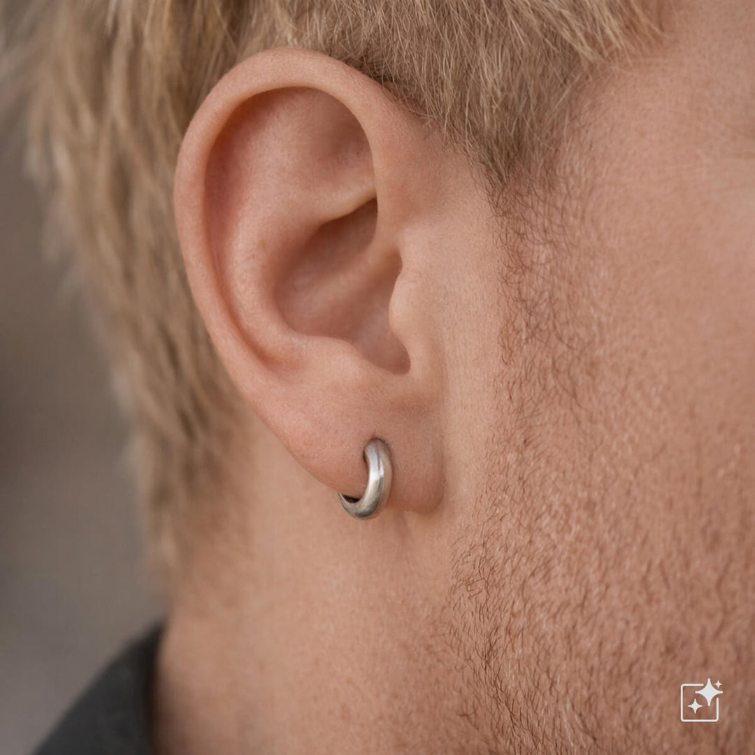 Titanium Ear Rings 8 mm – Rounded G23