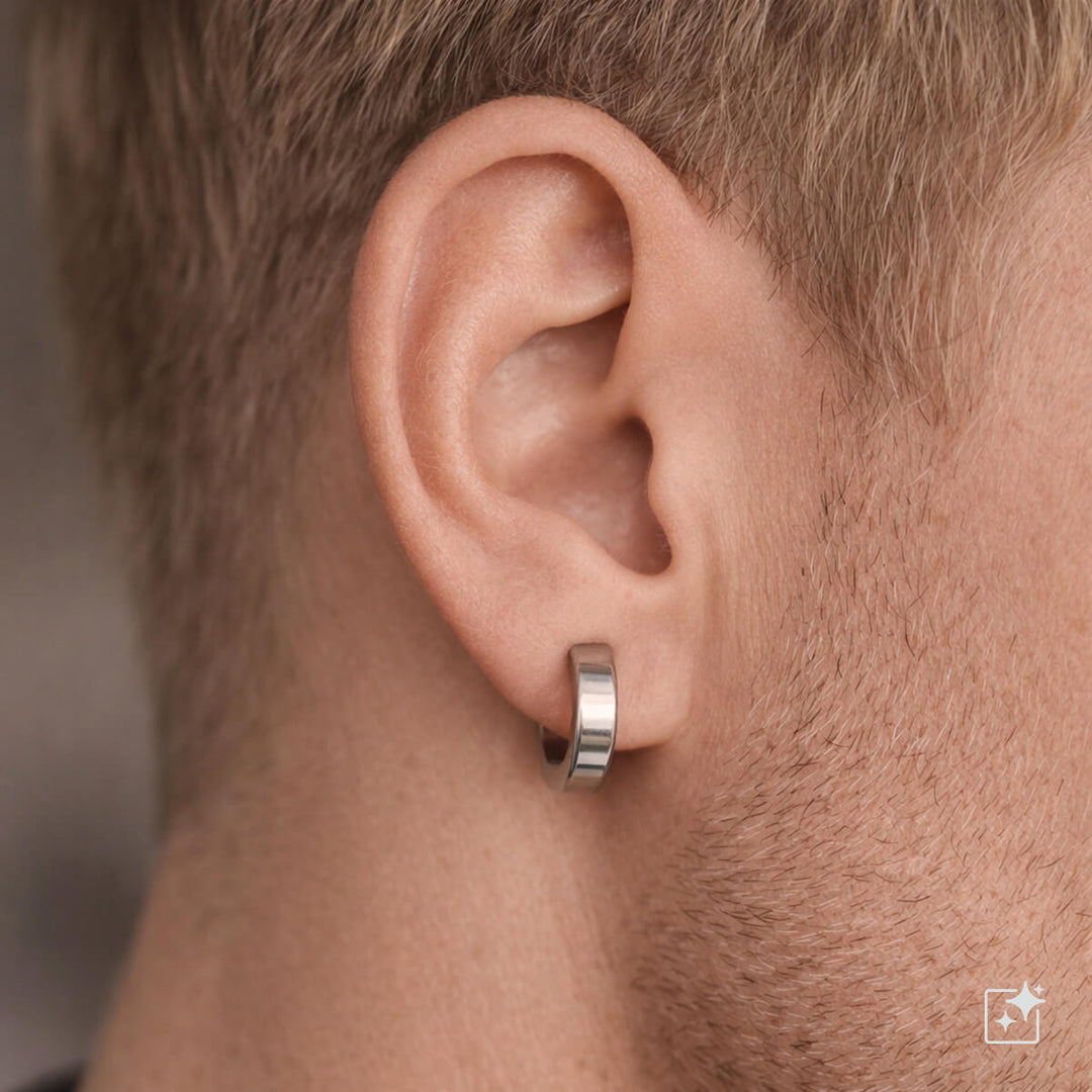 Titanium Earrings 10 mm – Flat G23