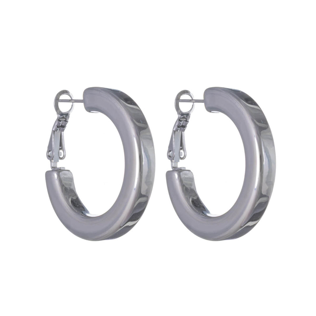 Square Earrings – 3 cm Square Tube (316L Surgical Steel)
