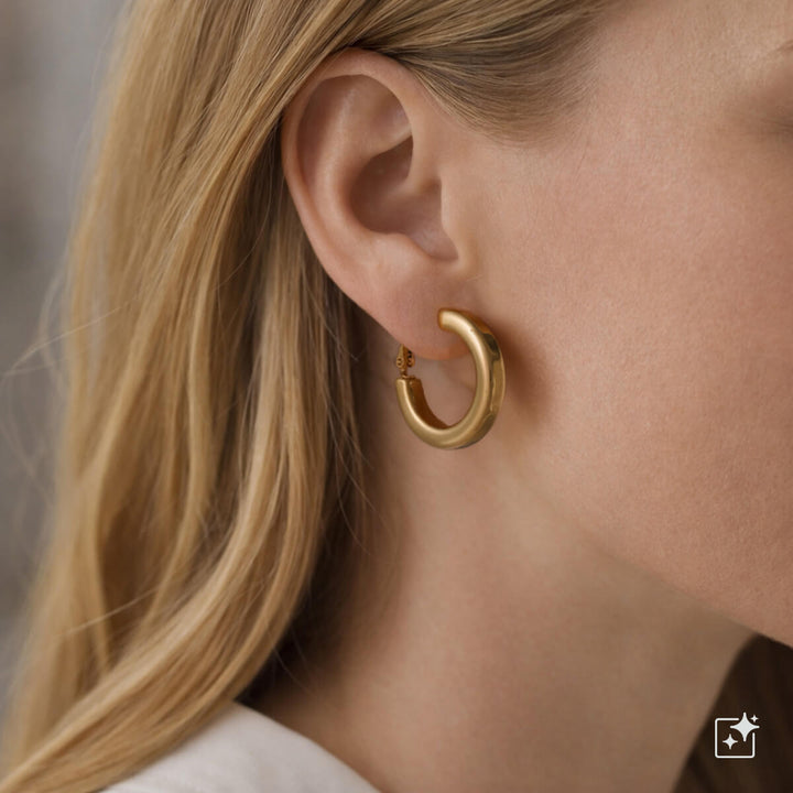 Square Earrings – 3 cm Square Tube (316L Surgical Steel)