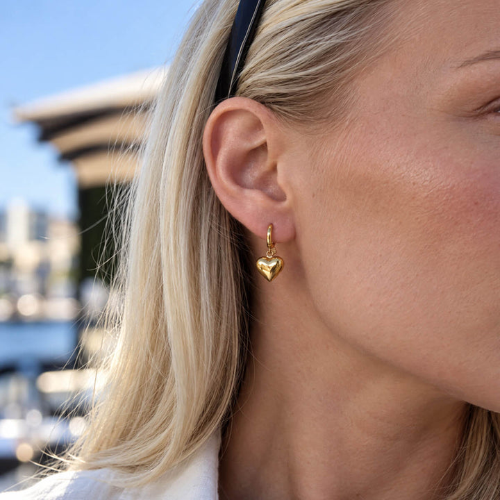 Heart-shaped Earrings – Delicate Steel Earrings (316L Steel)
