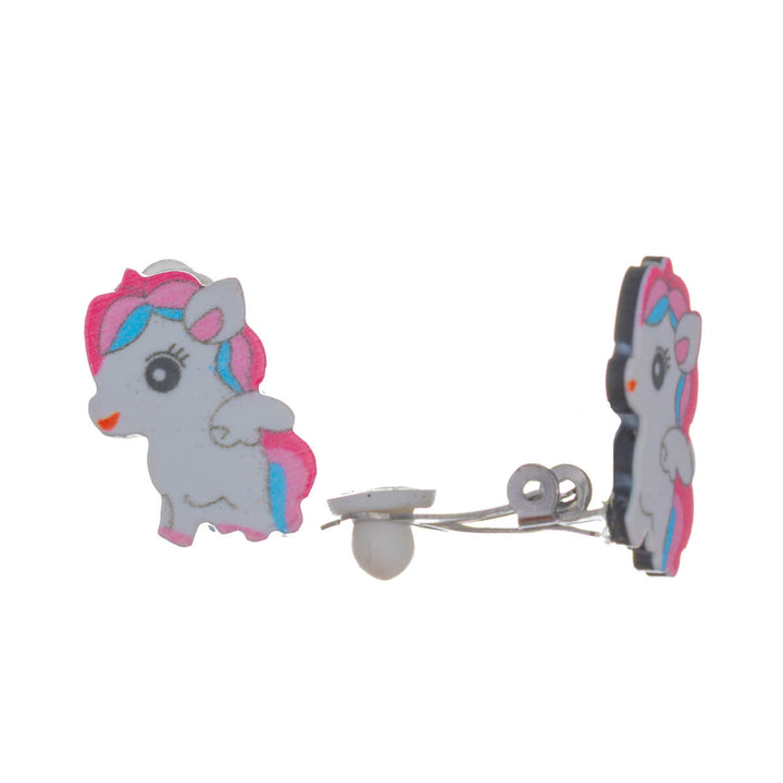 Unicorn children Clip-on earrings (Steel 316L)