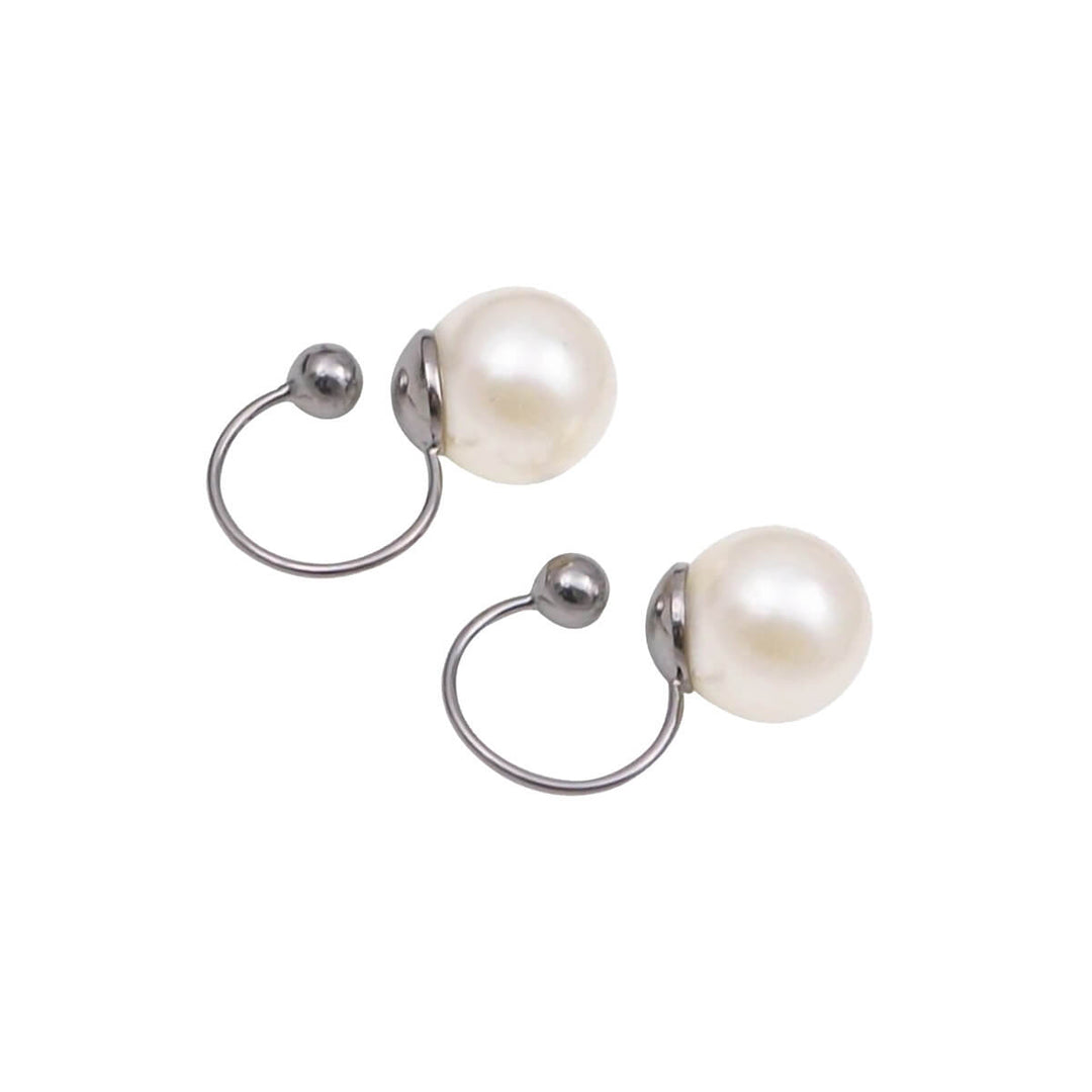 Lightweight pearls Clip-on earrings 8mm