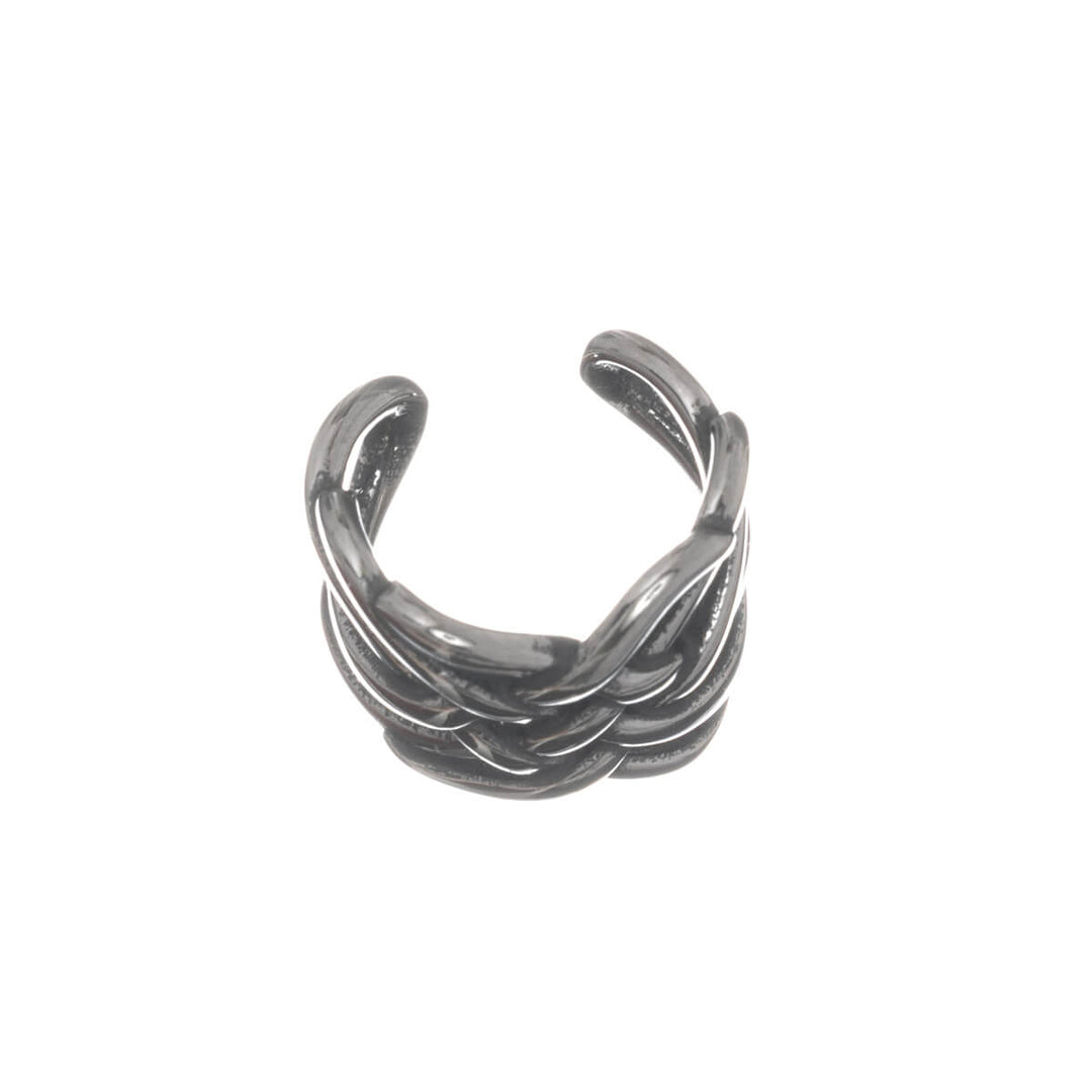Cross-woven ear cuff earring (316L surgical steel)