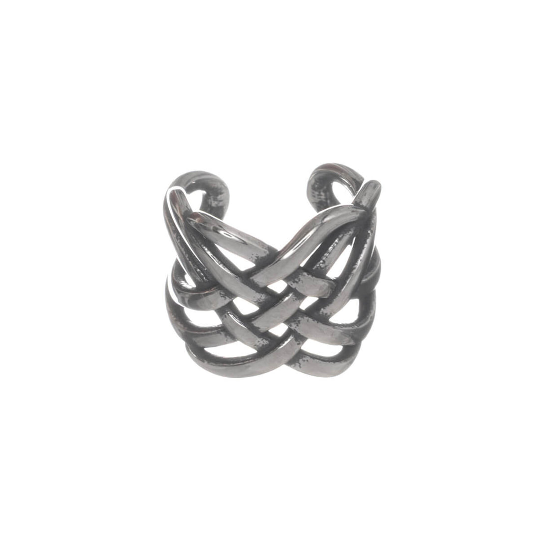 Cross-woven ear cuff earring (316L surgical steel)
