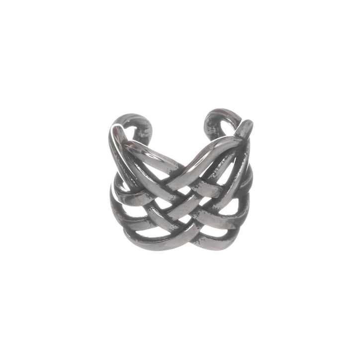 Cross-woven ear cuff earring (316L surgical steel)