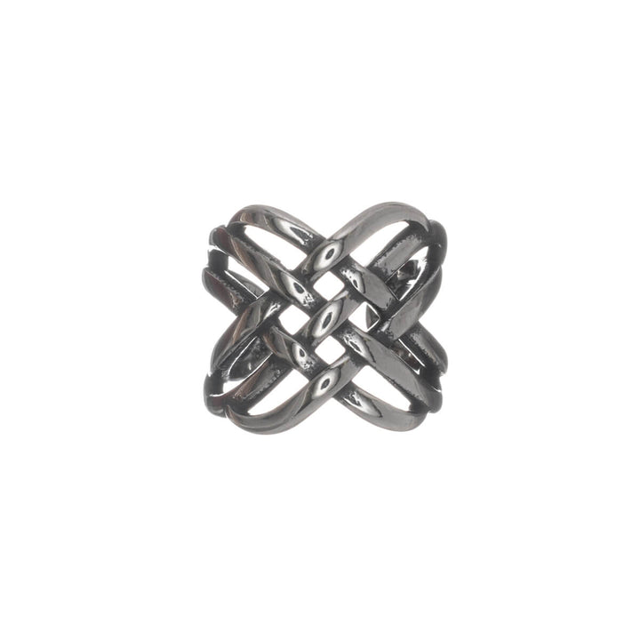 Cross-woven ear cuff earring (316L surgical steel)