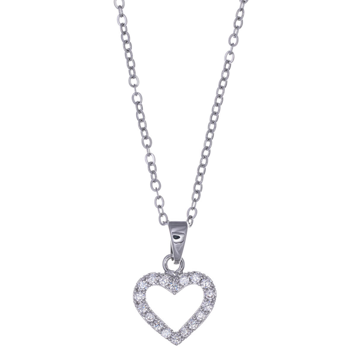 Heart pendant necklace 45cm heart pendant (Steel 316L)