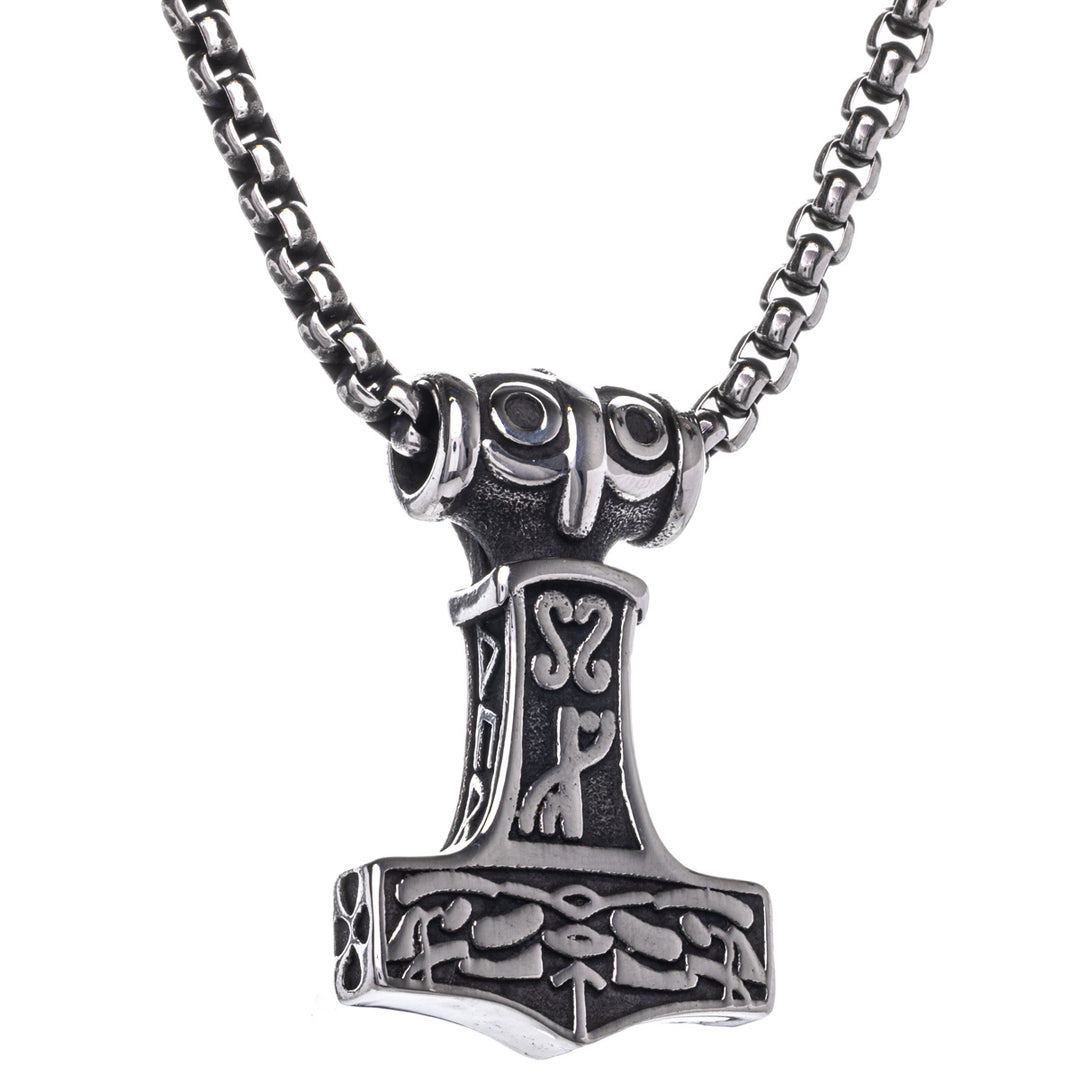 Mjölnir Thorin vasara riipus kaulakoru (Teräs 316L)