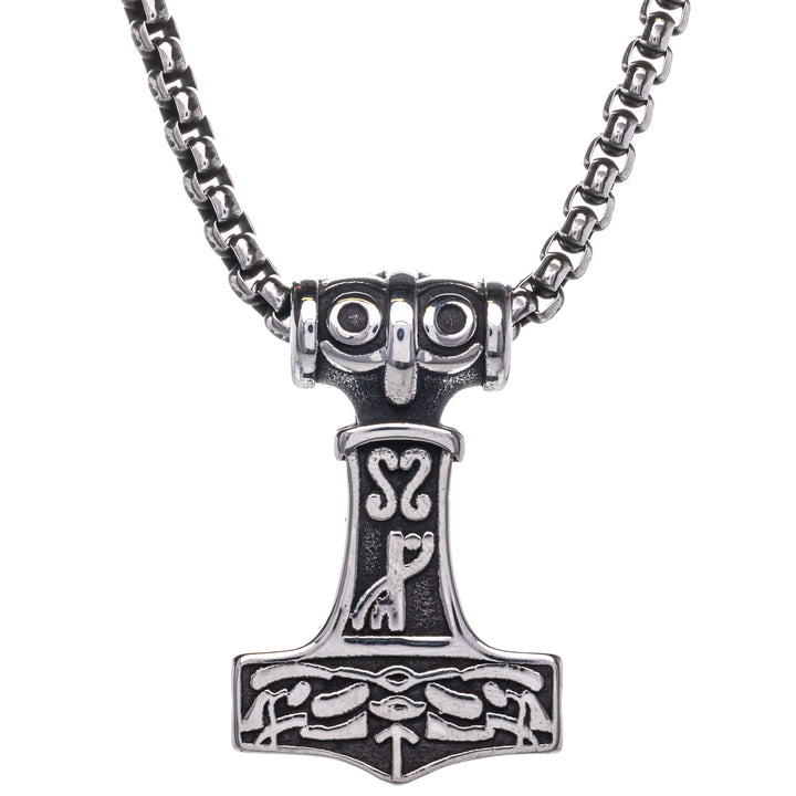 Mjölnir Thorin vasara riipus kaulakoru (Teräs 316L)