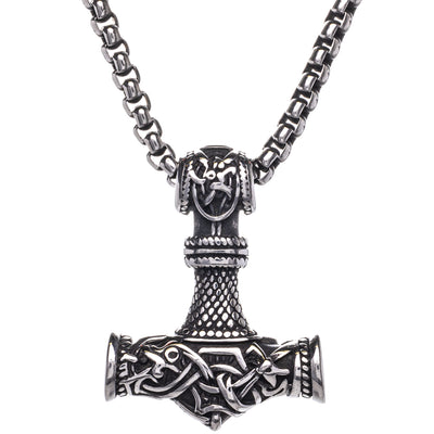 Thorin hammer Mjölnir pendant necklace (Steel 316L)