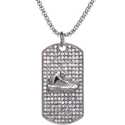 Tennari tile pendant necklace (Steel 316L)