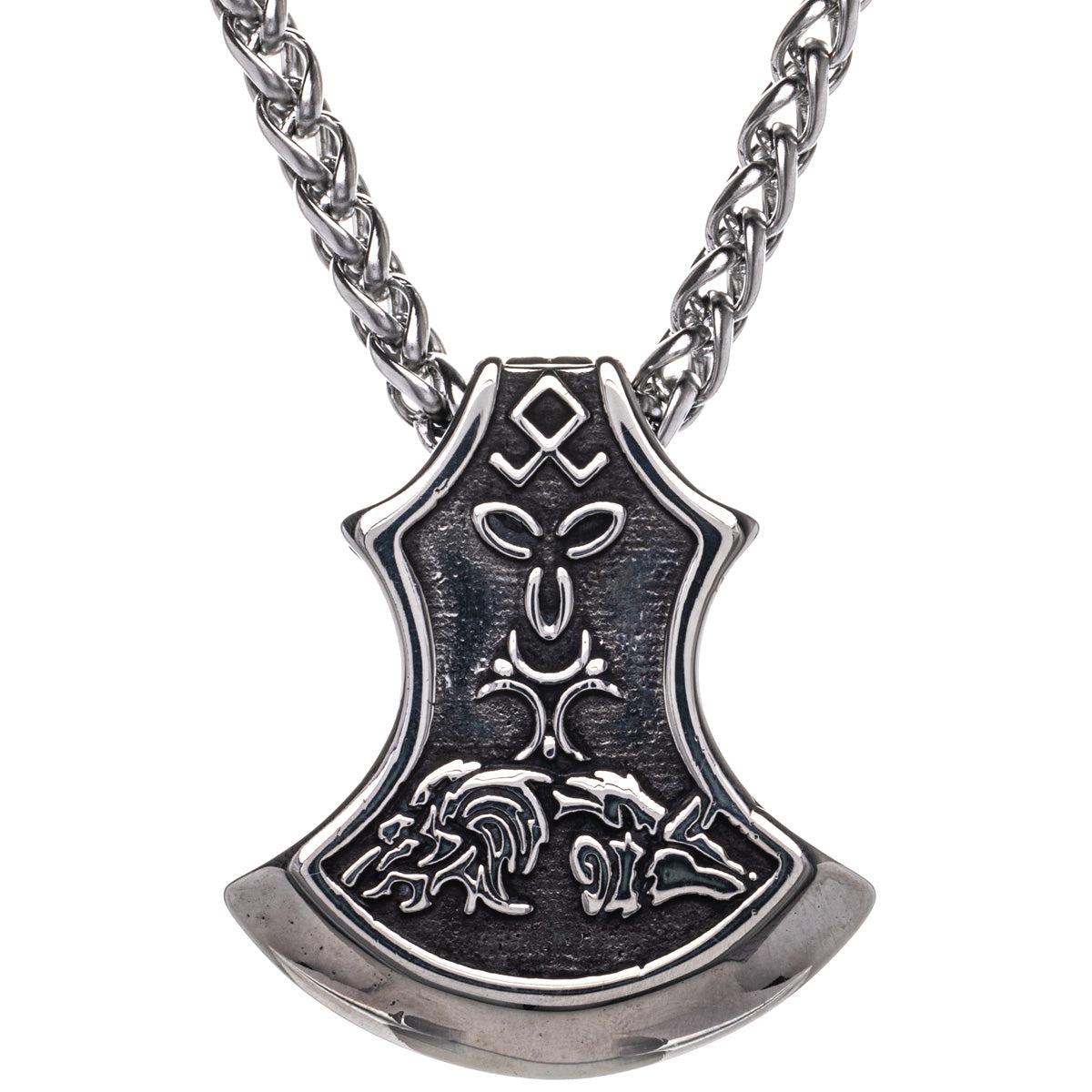 Viking warrior Mjölnir Thor's hammer pendant necklace (Steel 316L)