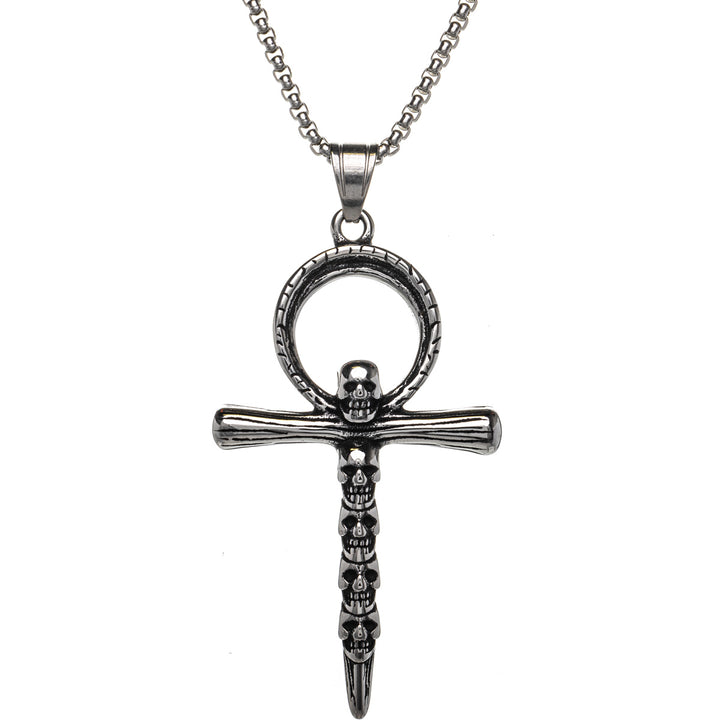 Ankh Dagger pendant necklace (Steel 316L)