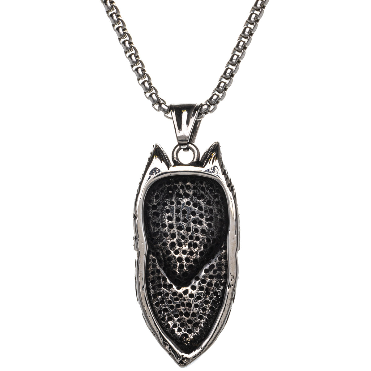 Shaman wolf pendant necklace (Steel 316L)