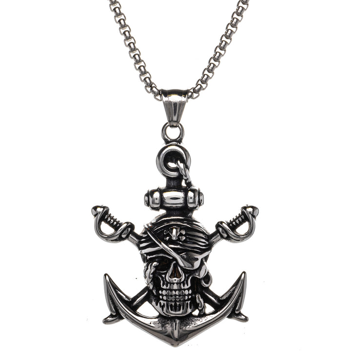 Pirate anchor pendant necklace (Steel 316L)