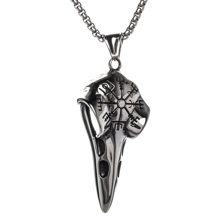 Raven's helmet pendant necklace (Steel 316L)