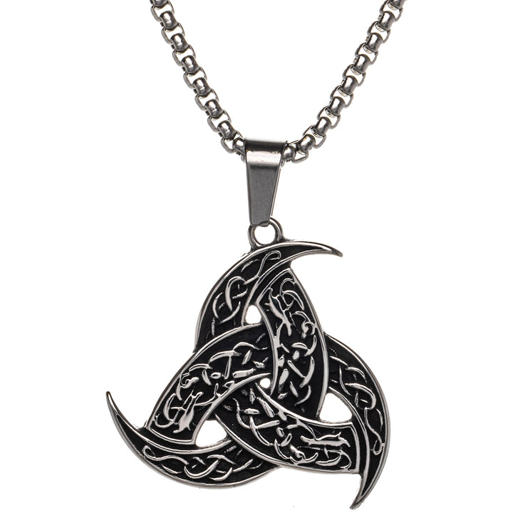 Triquetra Fibula riipus kaulakoru (Teräs 316L)