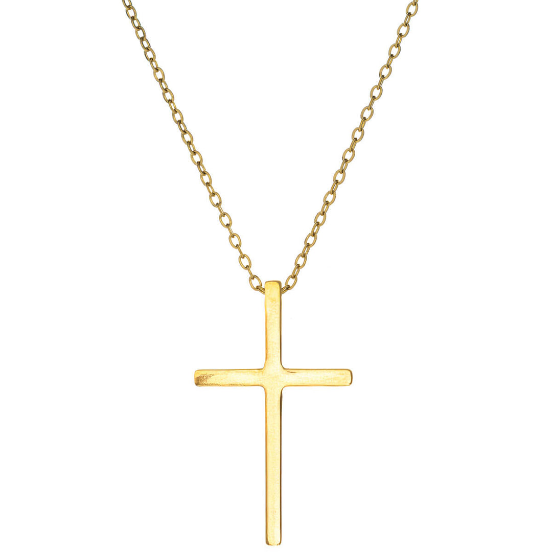 Cross pendant necklace 50cm +5cm (Steel 316L)