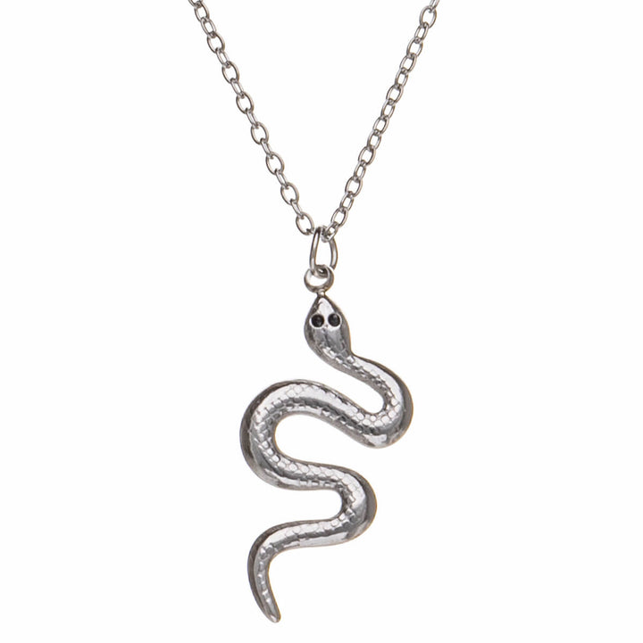 Steel snake pendant necklace 46cm +5cm (steel 316L)