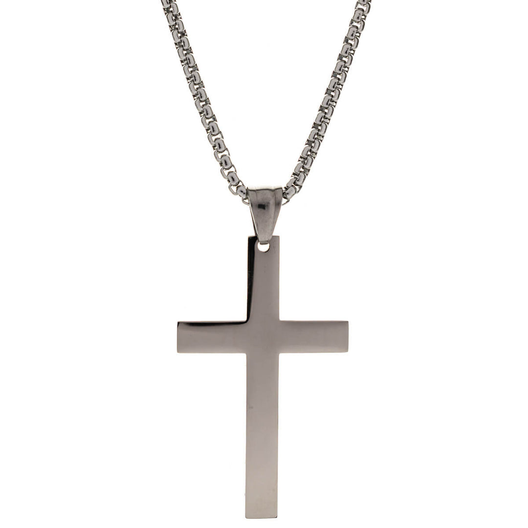 Cross pendant necklace 60cm (Steel 316L)