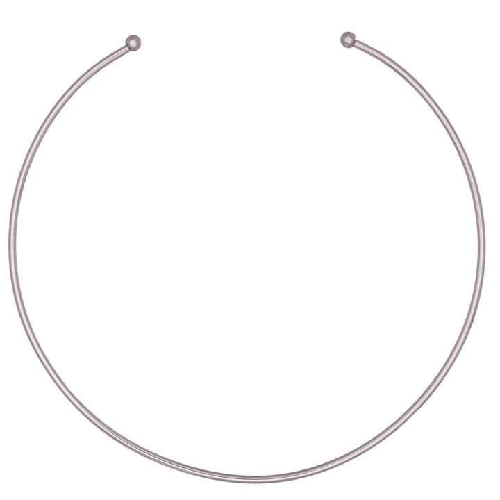 Steel choker necklace with narrow collar (Steel 316L)