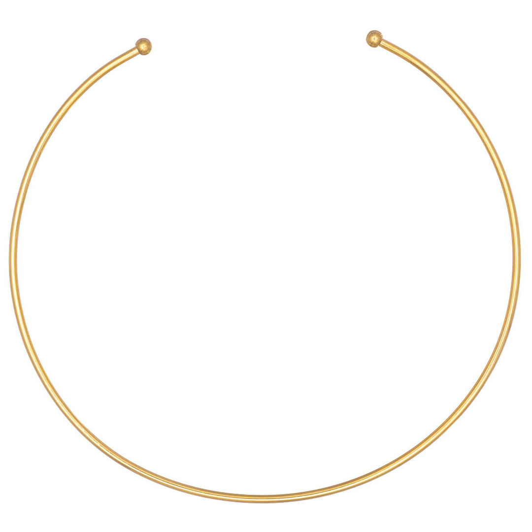 Steel choker necklace with narrow collar (Steel 316L)