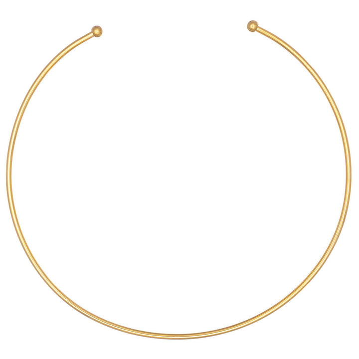 Steel choker necklace with narrow collar (Steel 316L)