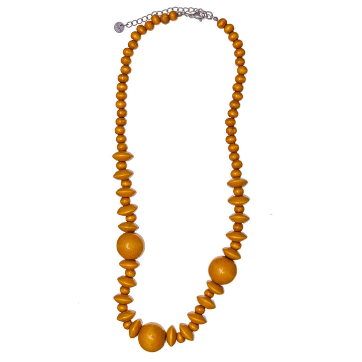Bead necklace 43cm (Steel 316L)