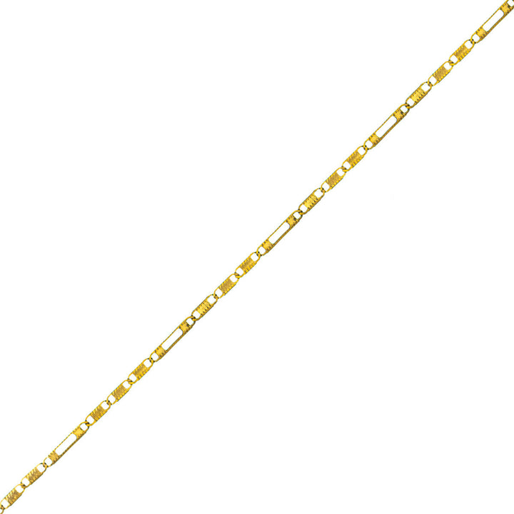 Decorative thin figaro necklace 45cm +5cm (Steel 316L)