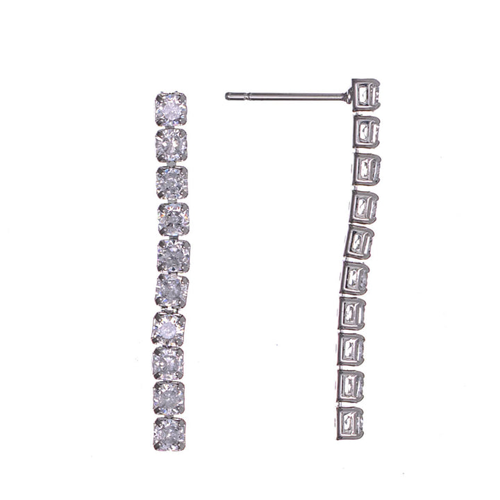 Zirconia party necklace riviera & earrings