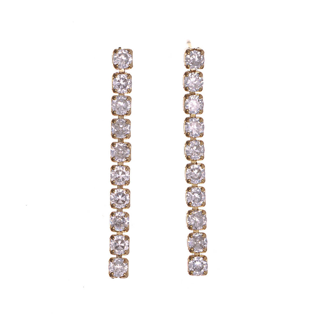 Zirconia party necklace riviera & earrings