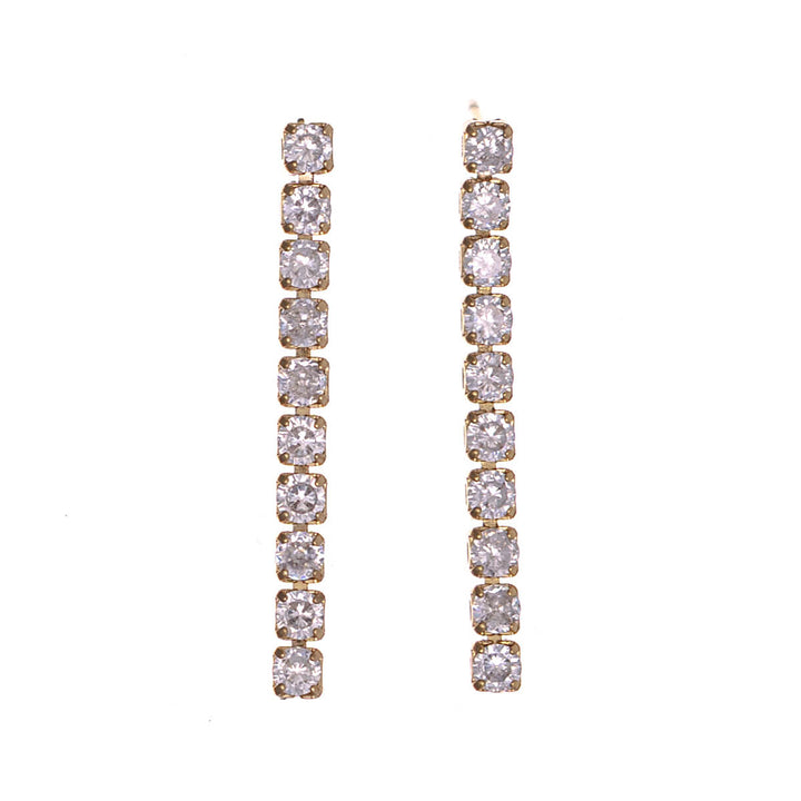 Zirconia party necklace riviera & earrings