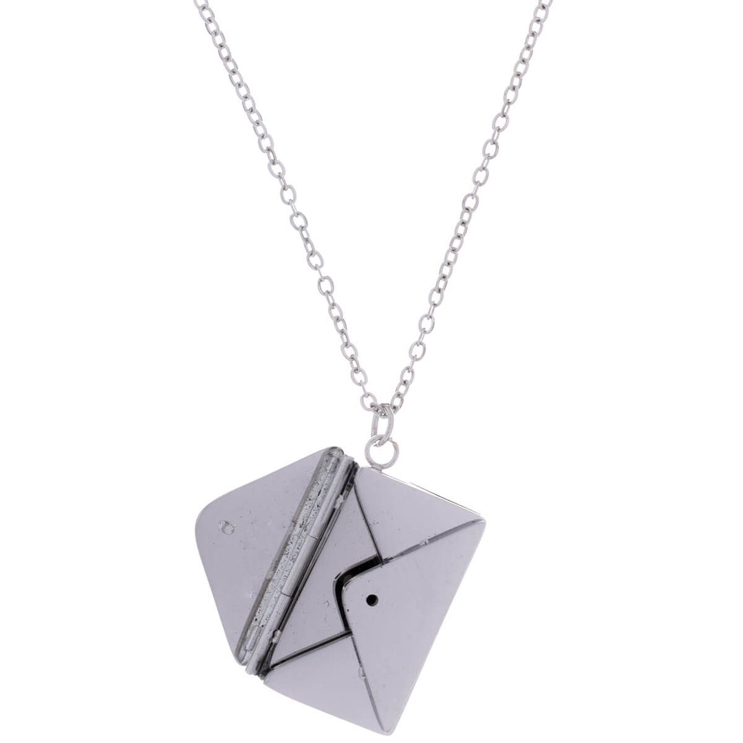 Openable envelope pendant necklace (316L steel)