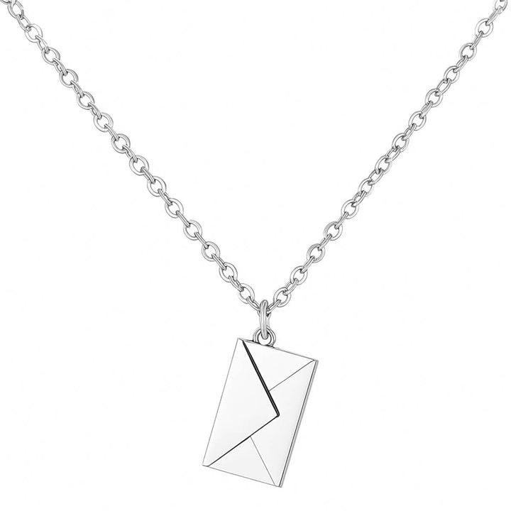 Openable envelope pendant necklace (316L steel)