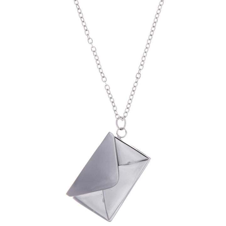 Openable envelope pendant necklace (316L steel)