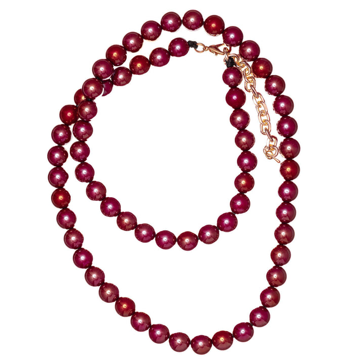 Shiny long necklaces 92 cm + 8 cm