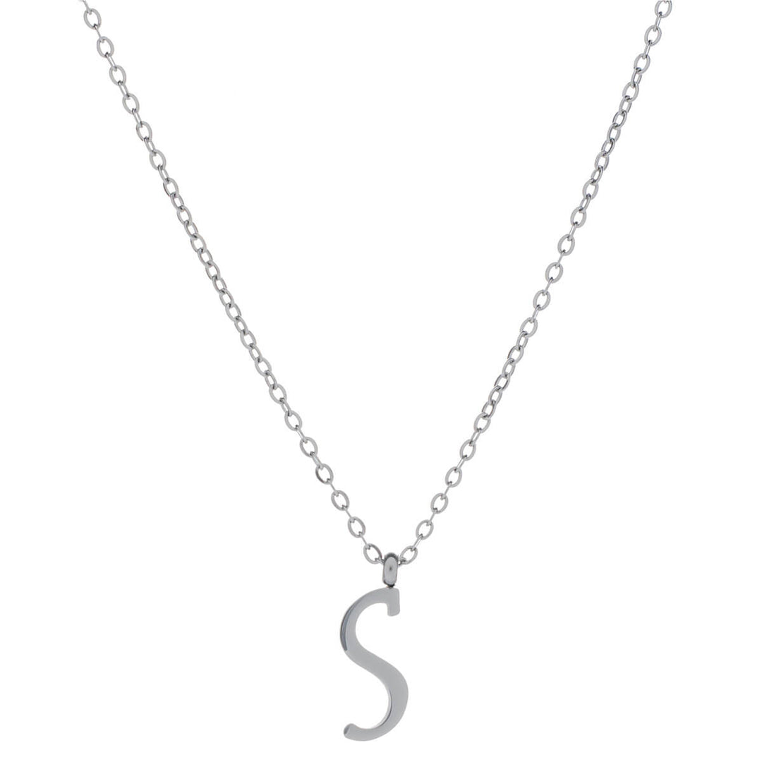 Letter necklace, decorative letter – surgical steel (316L)