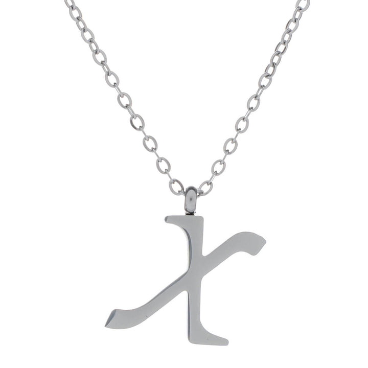 Letter necklace, decorative letter – surgical steel (316L)