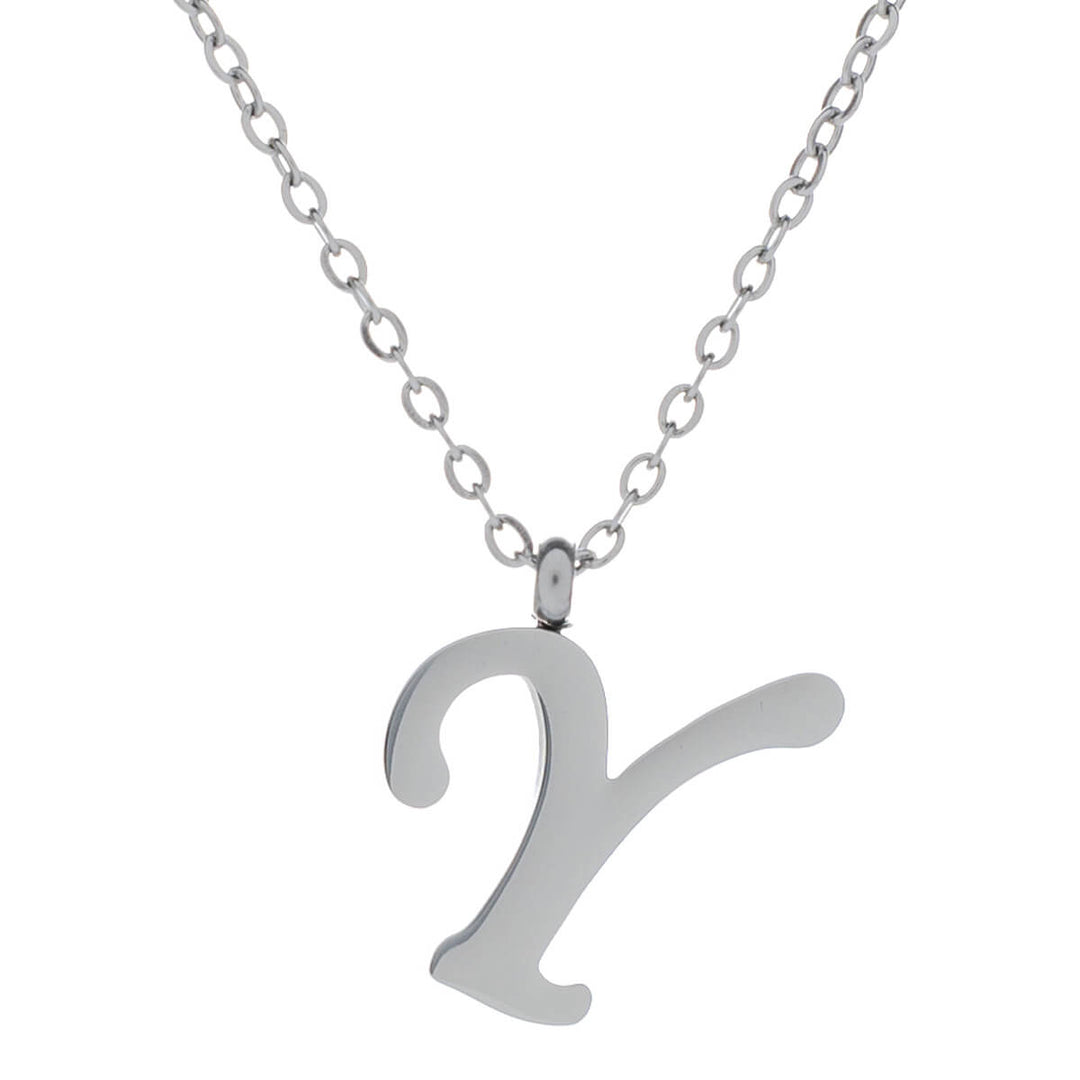Letter necklace, decorative letter – surgical steel (316L)