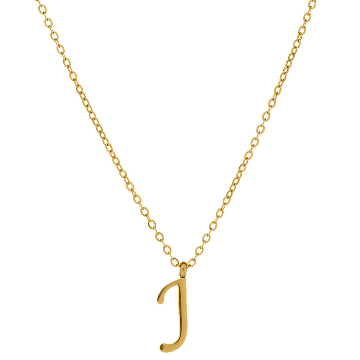 Gold letter necklace calligraphy letter – 18k surgical steel (316L)