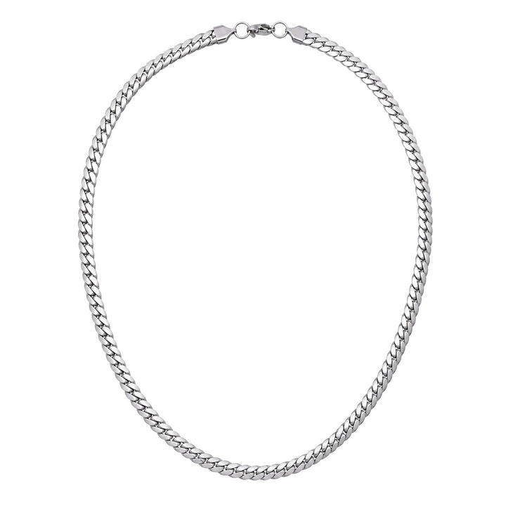 Flat, compact armored chain, 7 mm, 55 cm (316L steel)